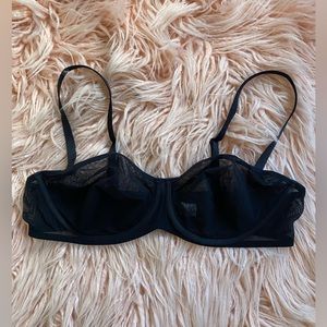 parade sexy silky mesh balconette bra